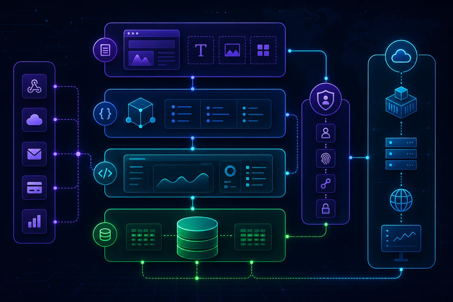 Apstraktni prikaz tehnološkog stacka platforme