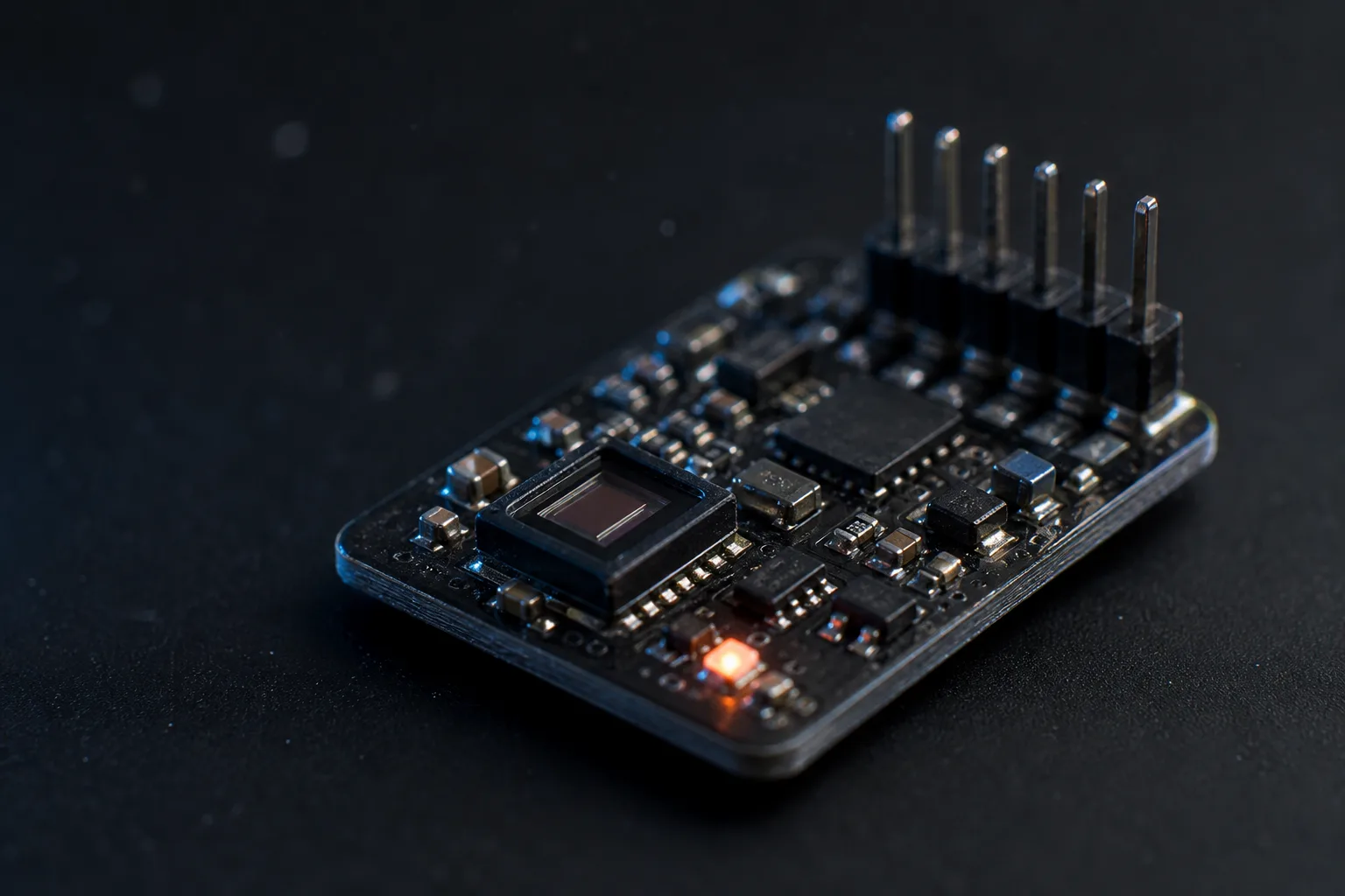 Node modul izbliza, s koraljnom status LED-icom